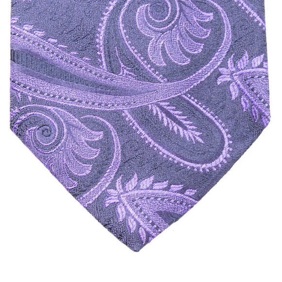 Penrose Tie Men Dark Violet - Picture 3 of 5